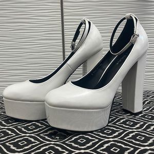 White Platform Public Desire Heels